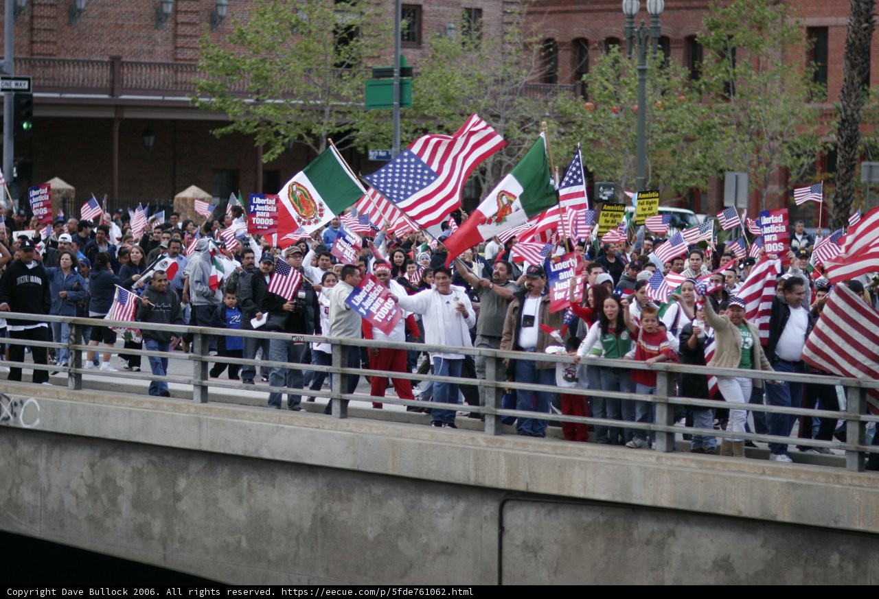 Patriotic Display on the Bridge