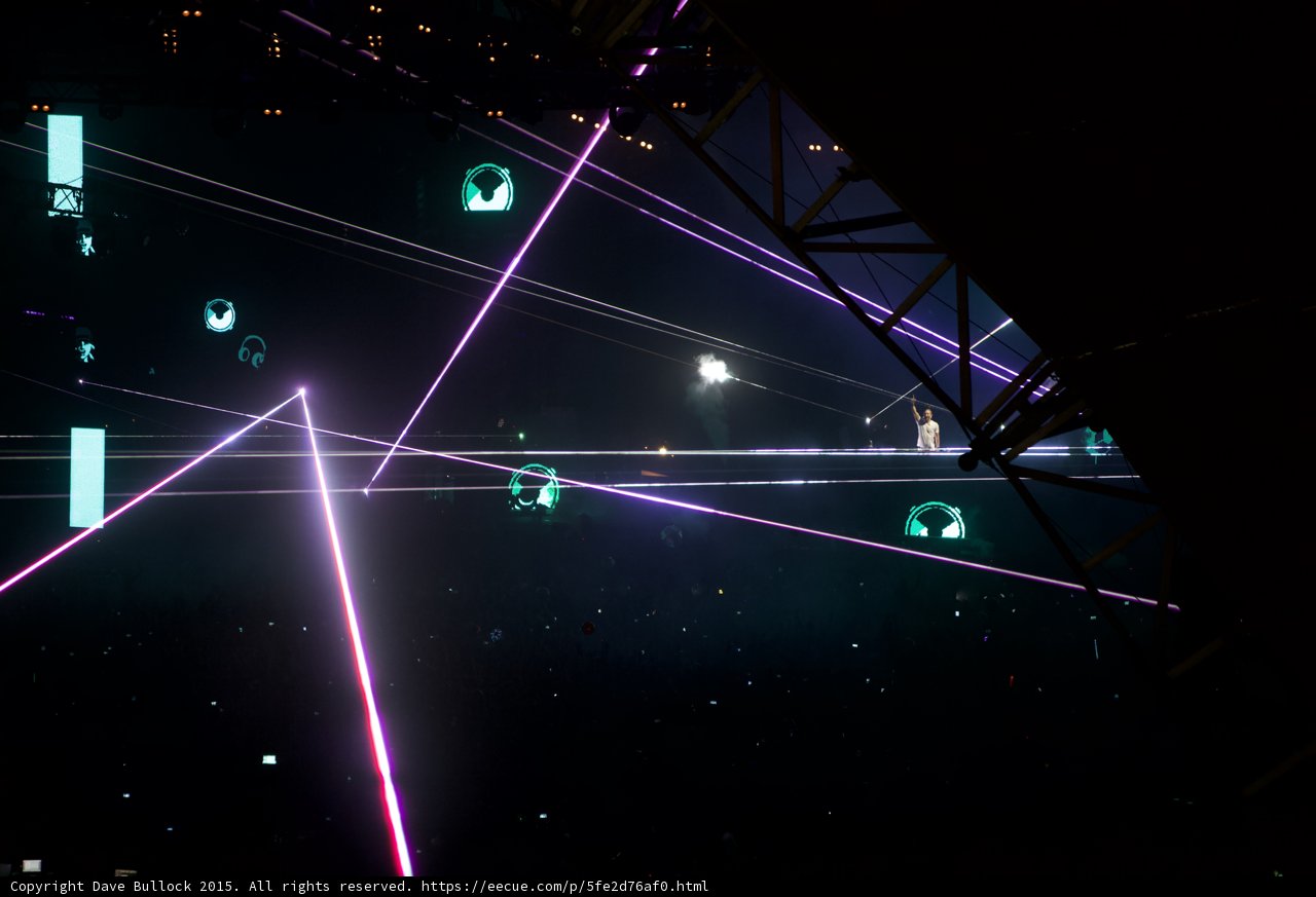 Laser Light Show at Coachella