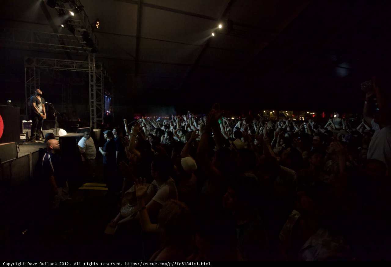 Concert Crowd with Sign