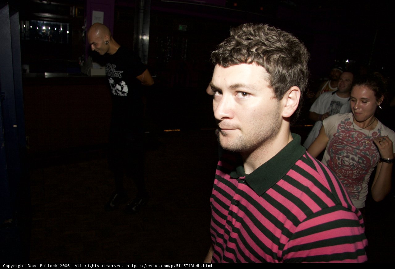 Striped Shirt in a Pub