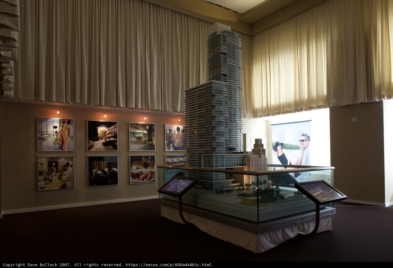 Architectural Model on Display in an Artistic Room