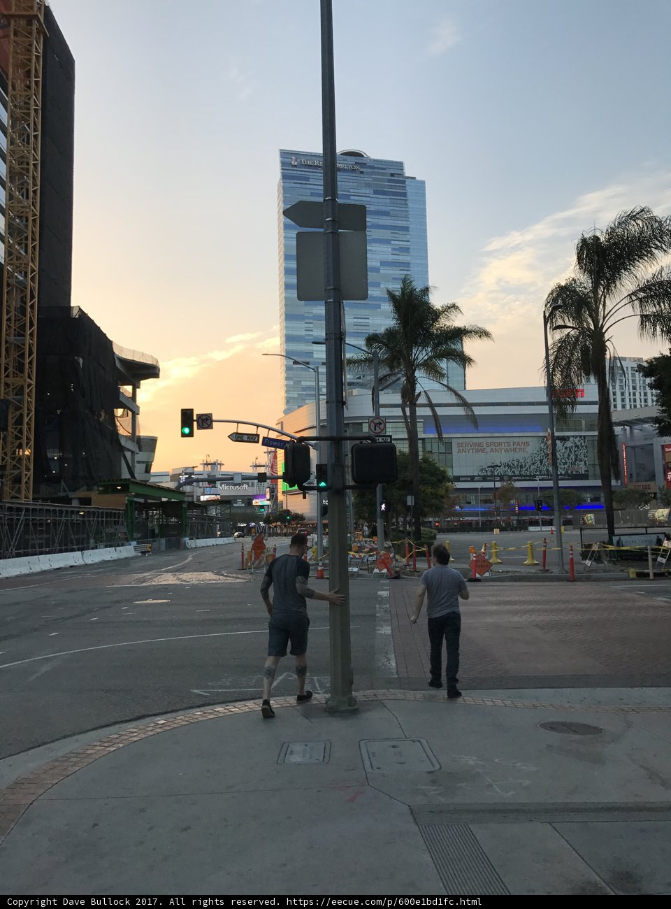 City Life at Sunset