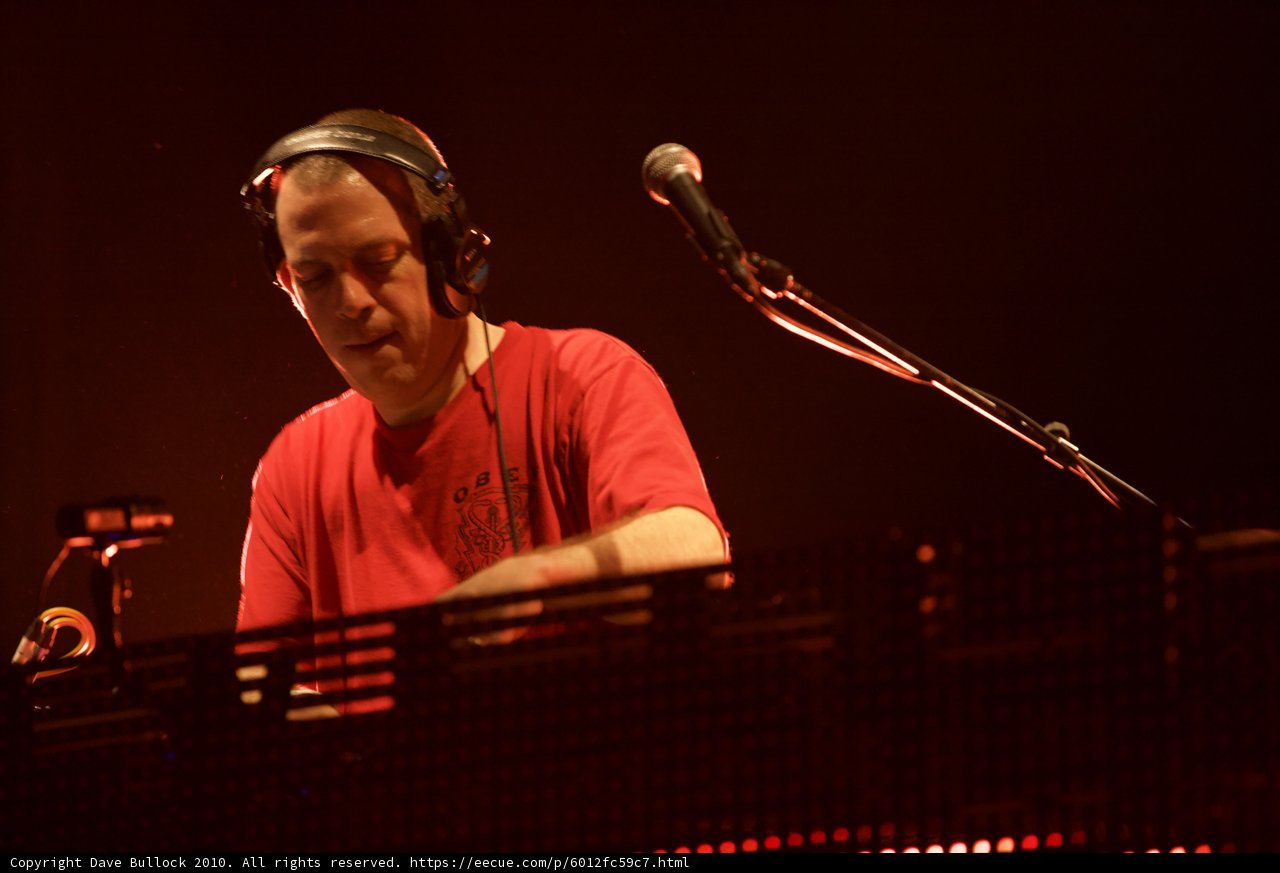 Red-Shirted DJ Rocks the Stage