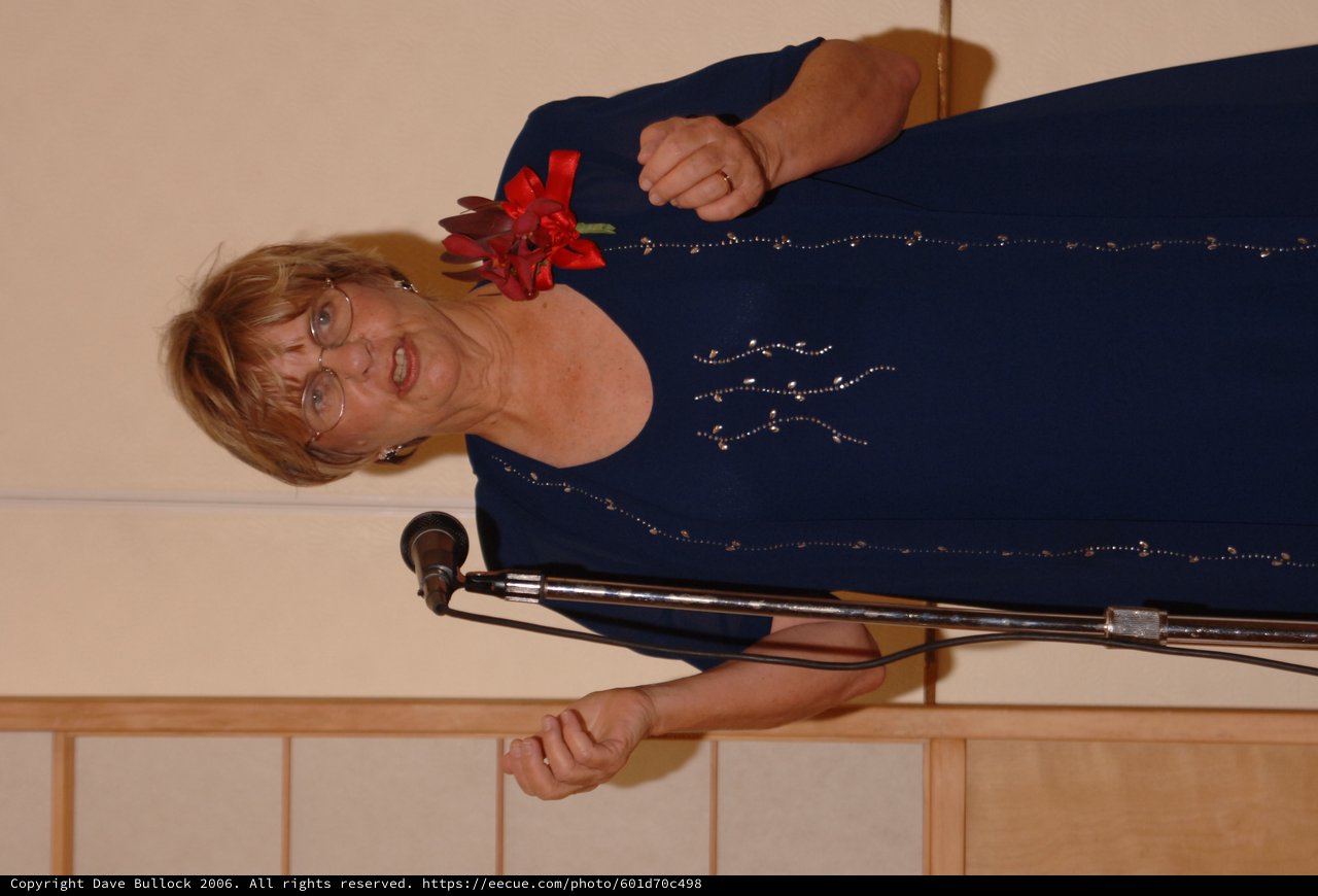 Woman Speaks Passionately at Wedding Microphone