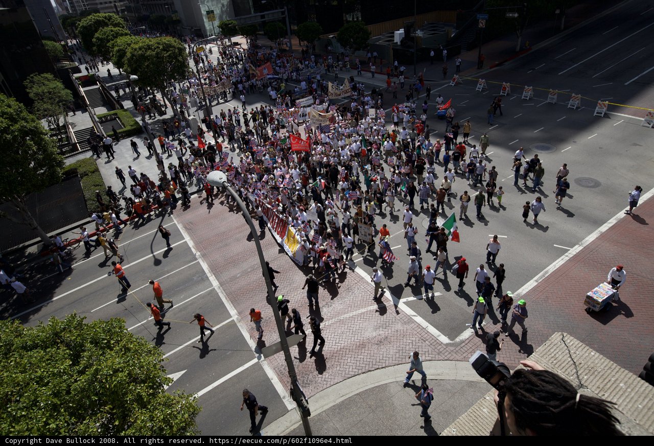 Mayday Rally Parade Takes Over City Intersection