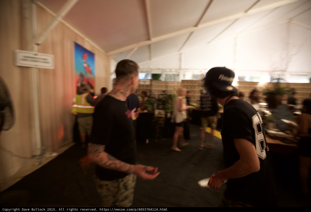 Artist Hospitality Tent