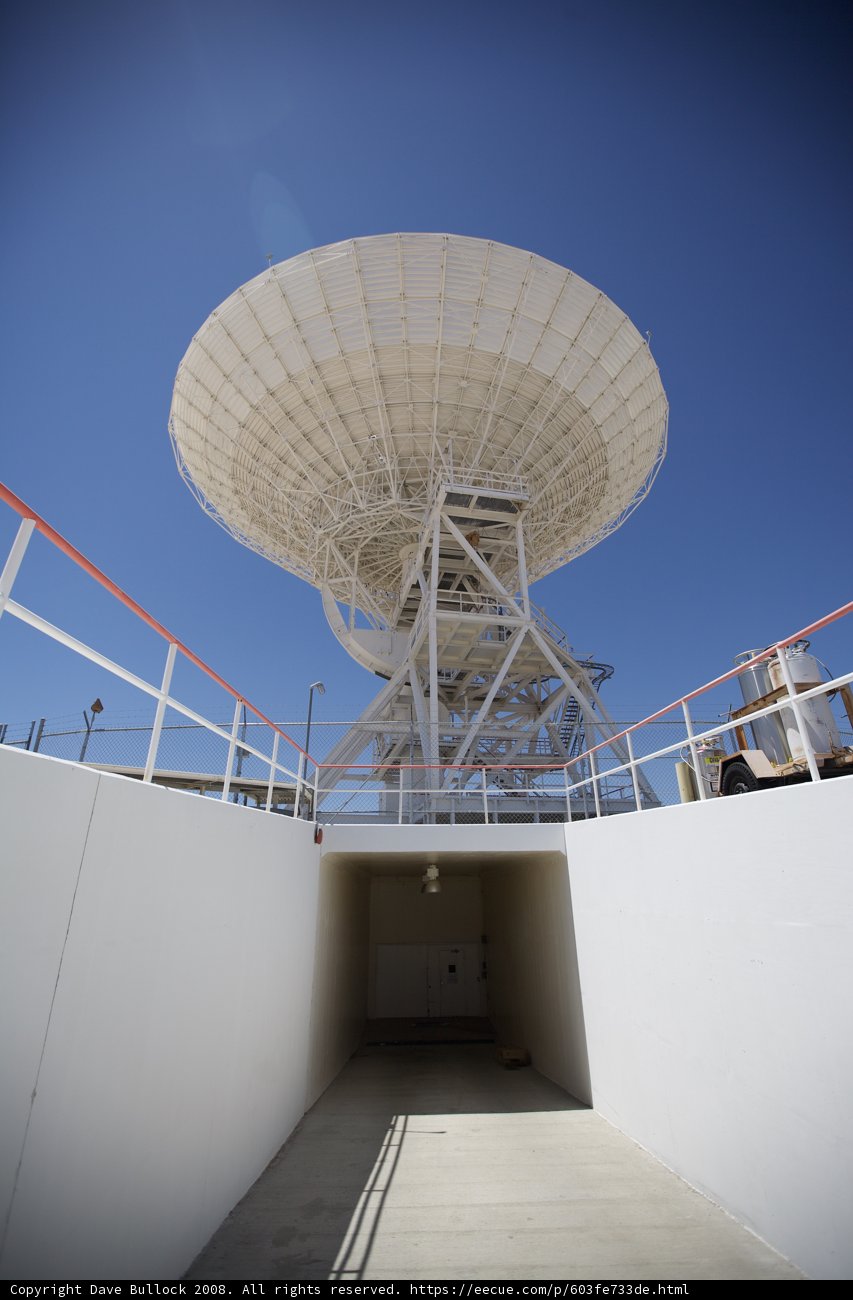 A Radio Telescope Antenna on Top of a Building