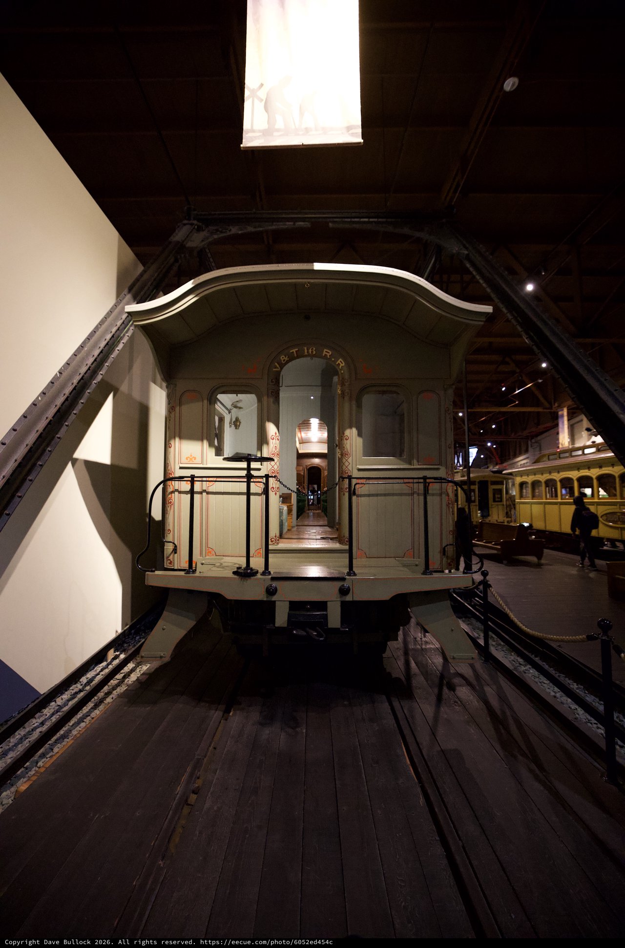 Historic Railway Car Interior at Sacramento Train Museum
