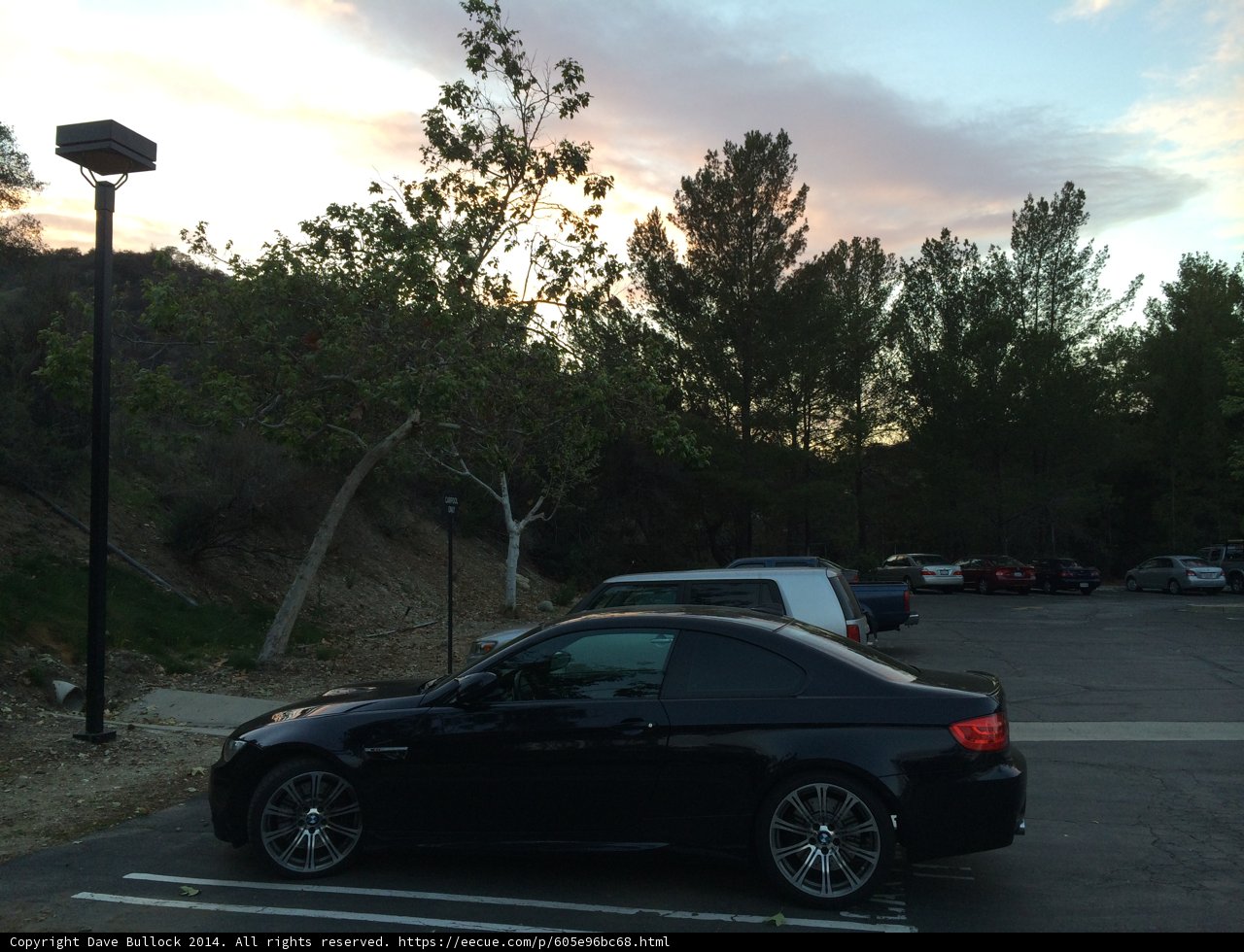 Sleek Sports Car in ArtCenter Parking Lot