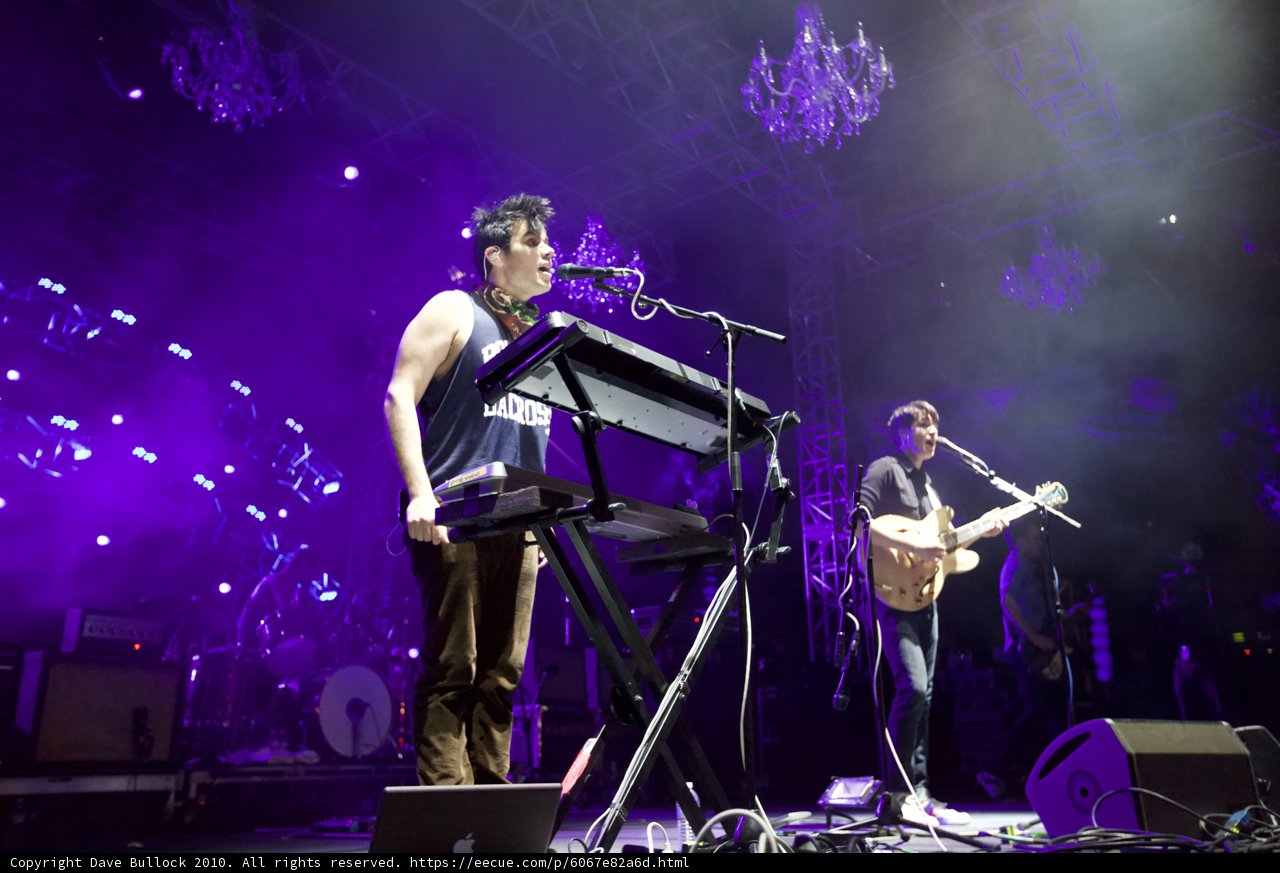 Rocking the Stage: Two Musicians Perform at 2010 Coachella