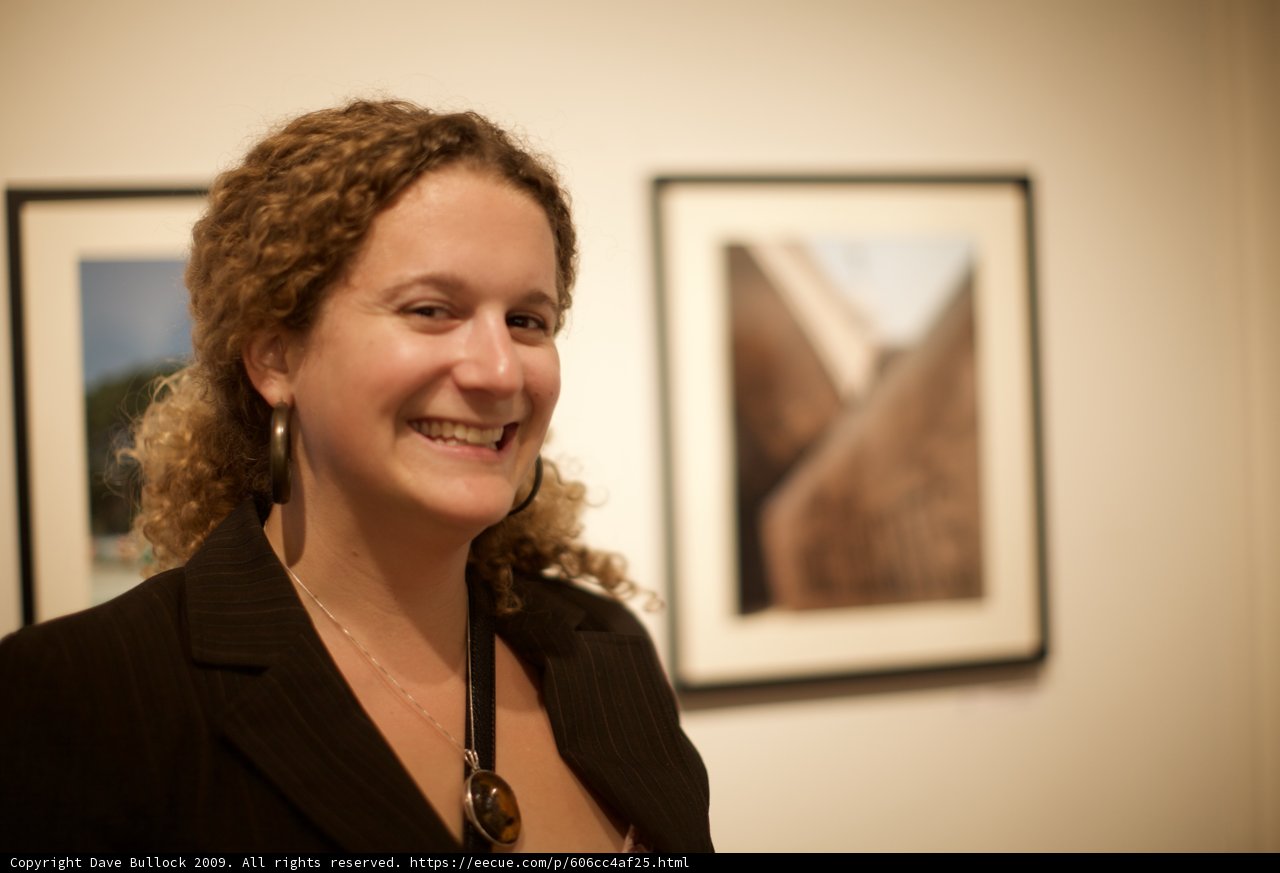 Curly Haired Lady Poses for Portrait