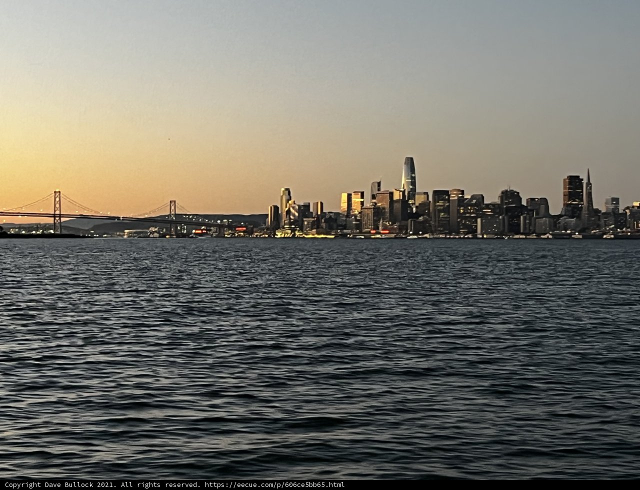 San Francisco Cityscape from Across the Bay