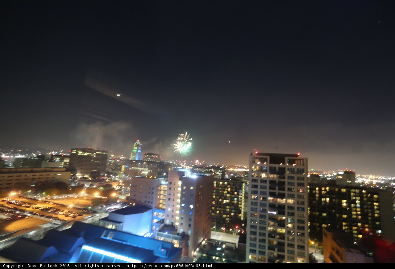 Fireworks Illuminating the Urban Metropolis