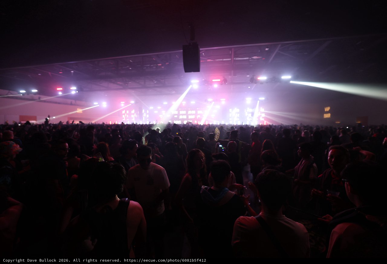 Massive Crowd Surges Toward Blazing Stage at Wobbleland