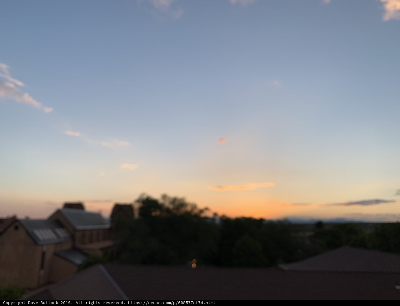 Rooftop Sunset in Santa Fe