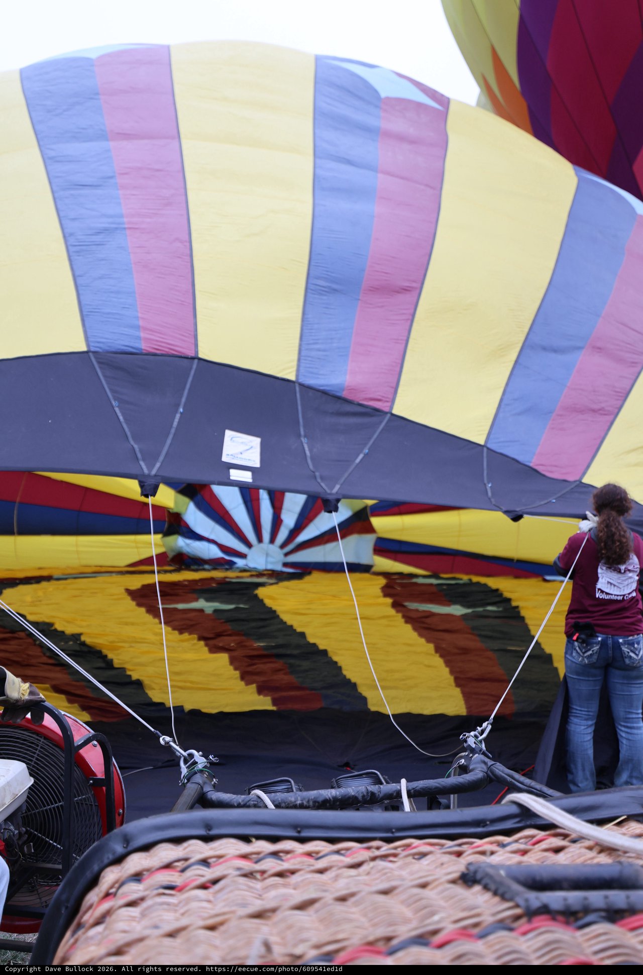 Inside the Envelope: Hot Air Balloon Inflation at Dawn