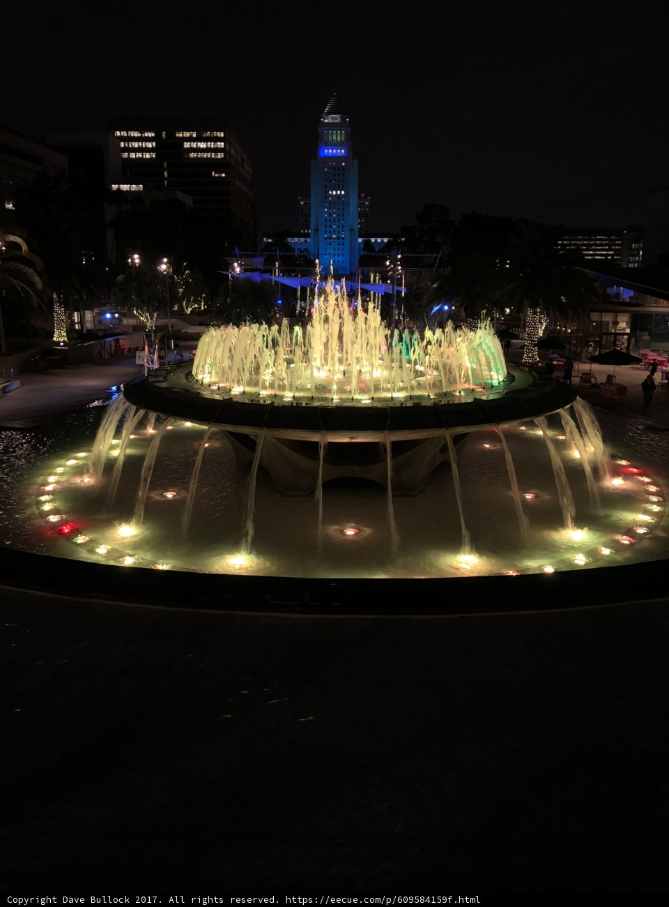 City Fountain at Night