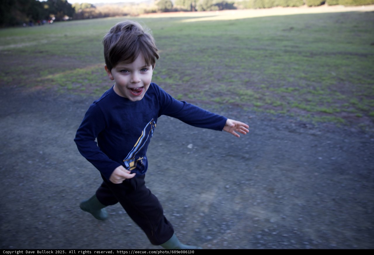 Joyful Sprint Through Nature