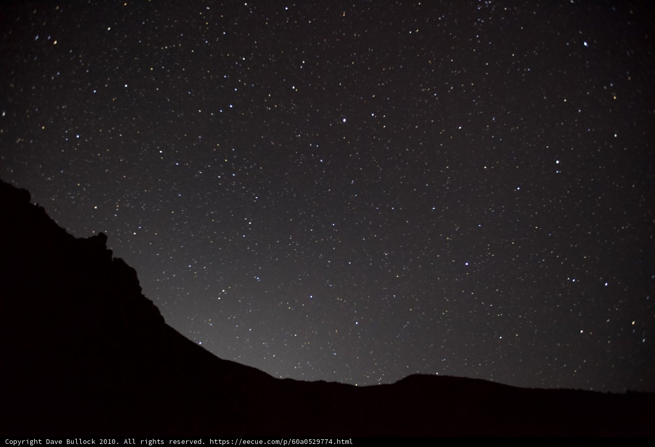 Starry Night over the Mountain