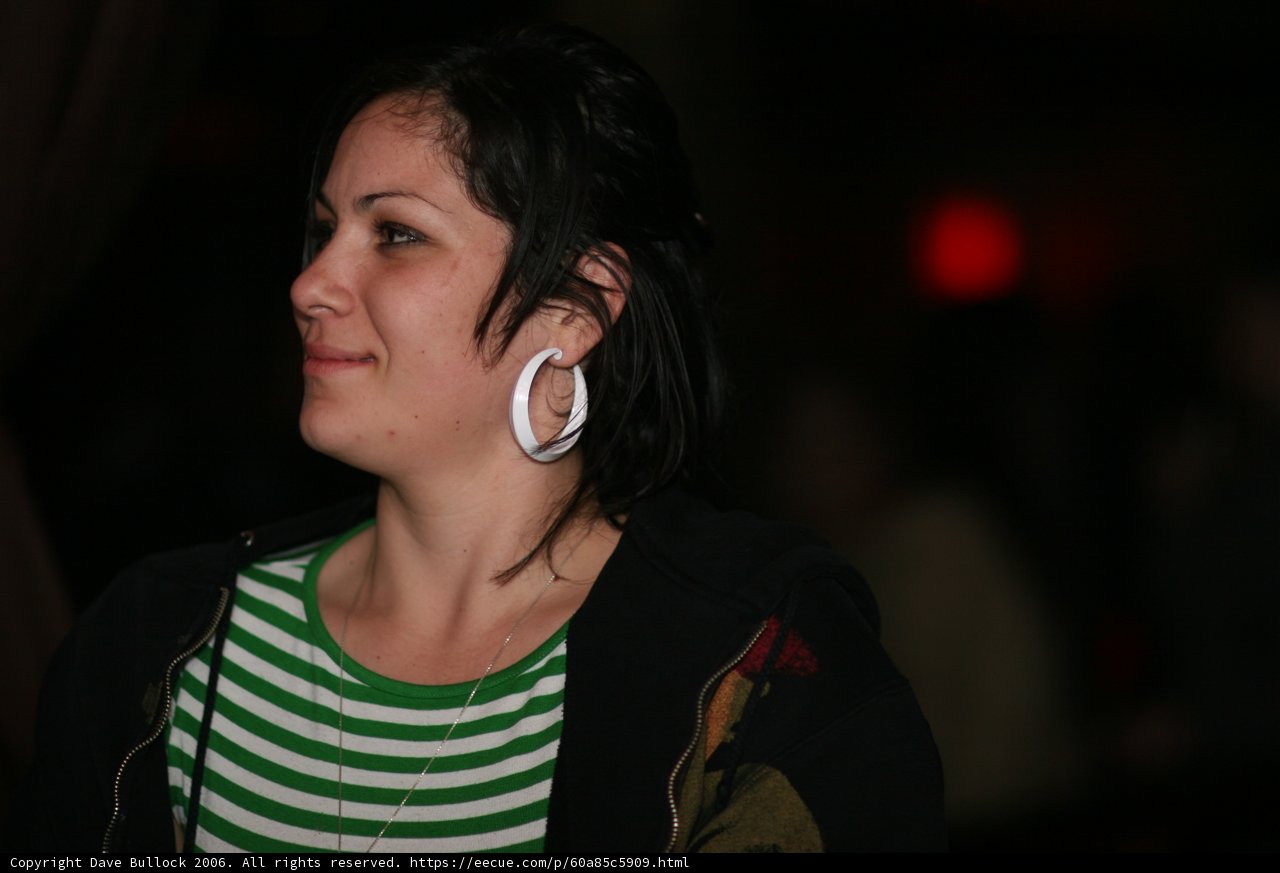 Green Stripes and Headphones