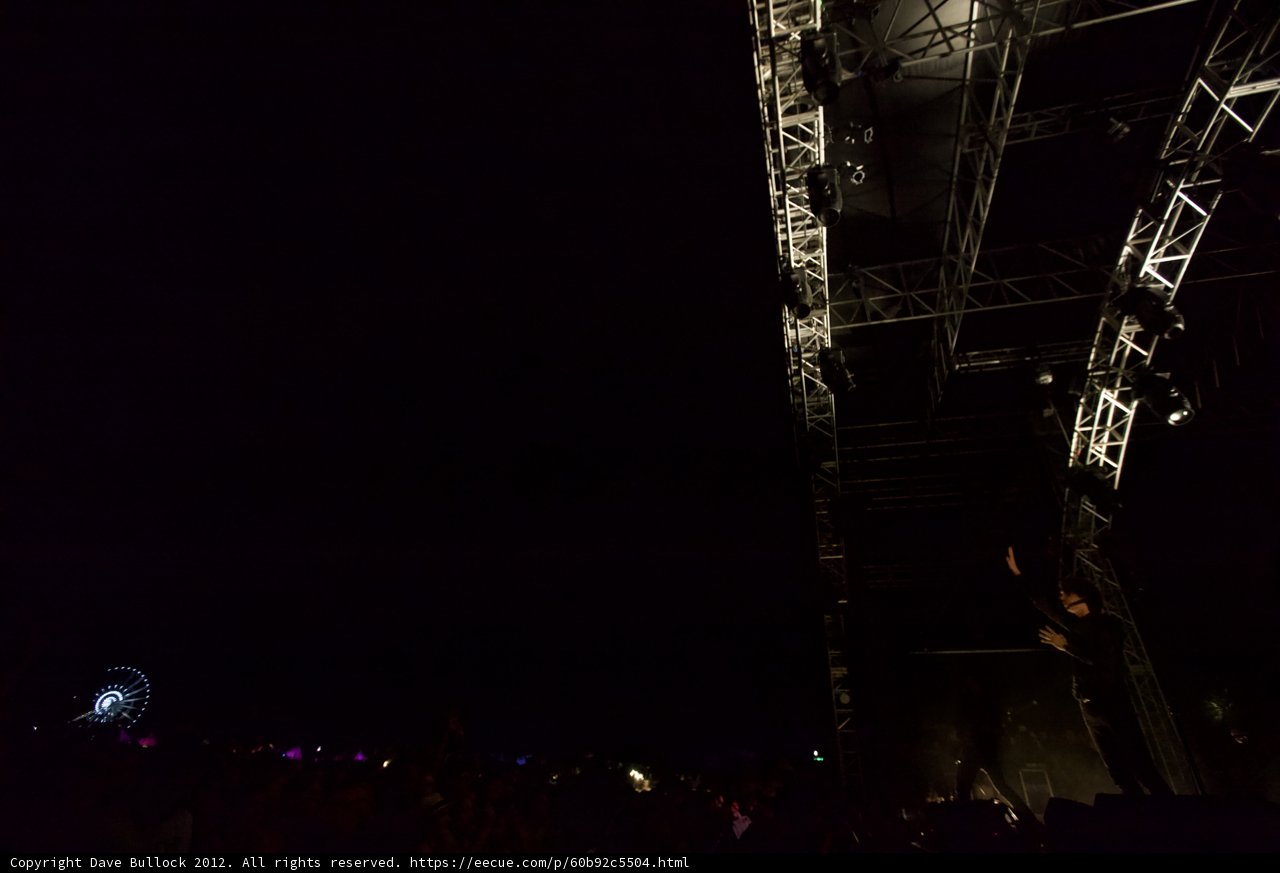 Night-time Crowd at Coachella Concert