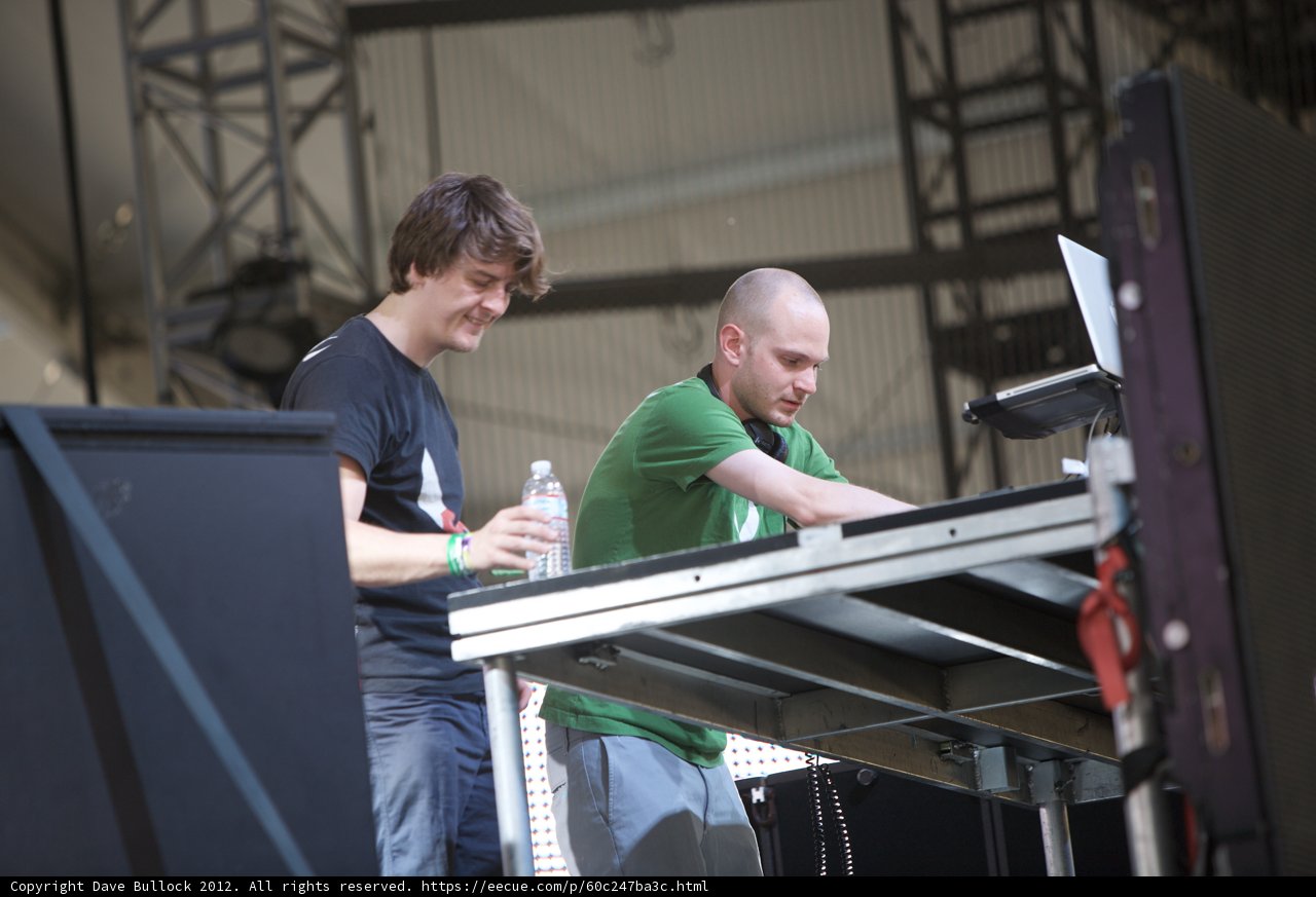 Two Men Enjoying the Music Fest
