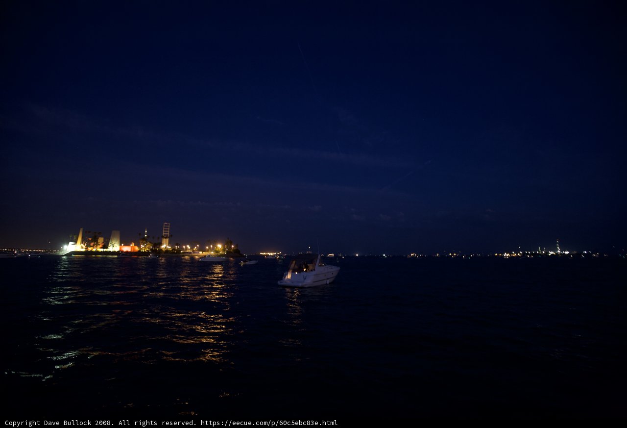 Nighttime Waterfront in the Metropolis