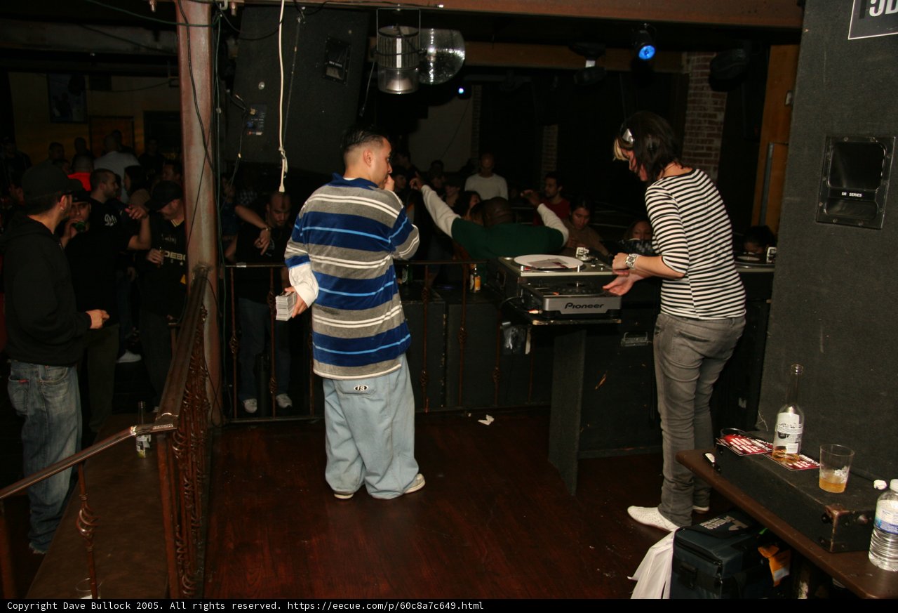 Cesar N and the DJ at the Plywood Pub