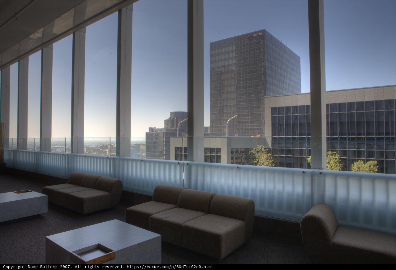 Cityscape View from Penthouse Foyer