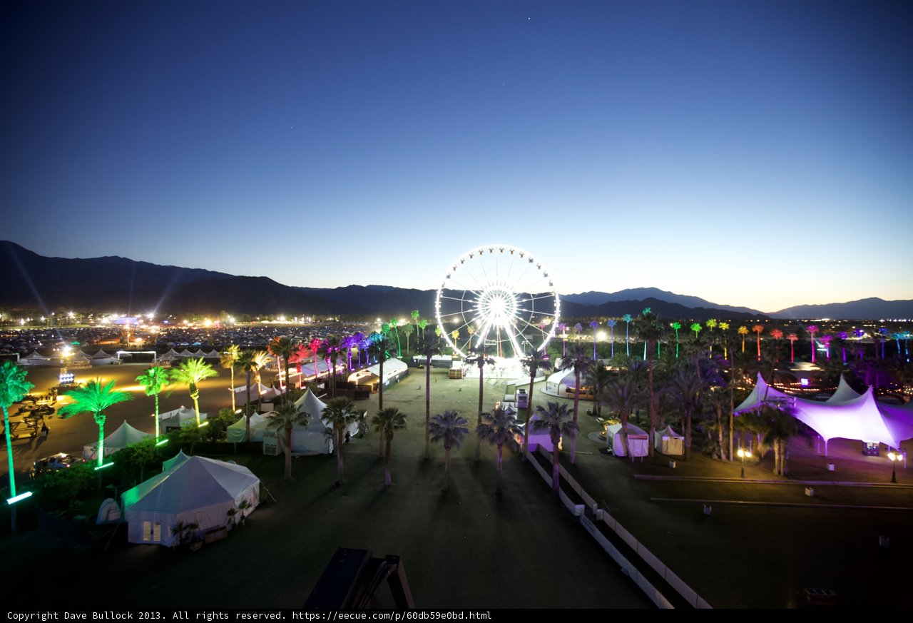 Nighttime Fun at Coachella's Ferris Wheel