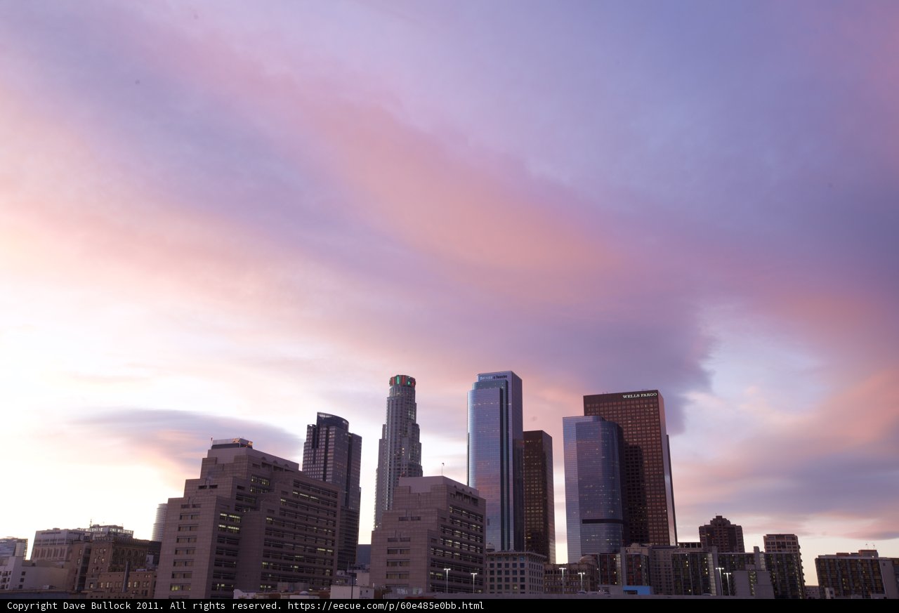 Los Angeles Skyline at Sunset
