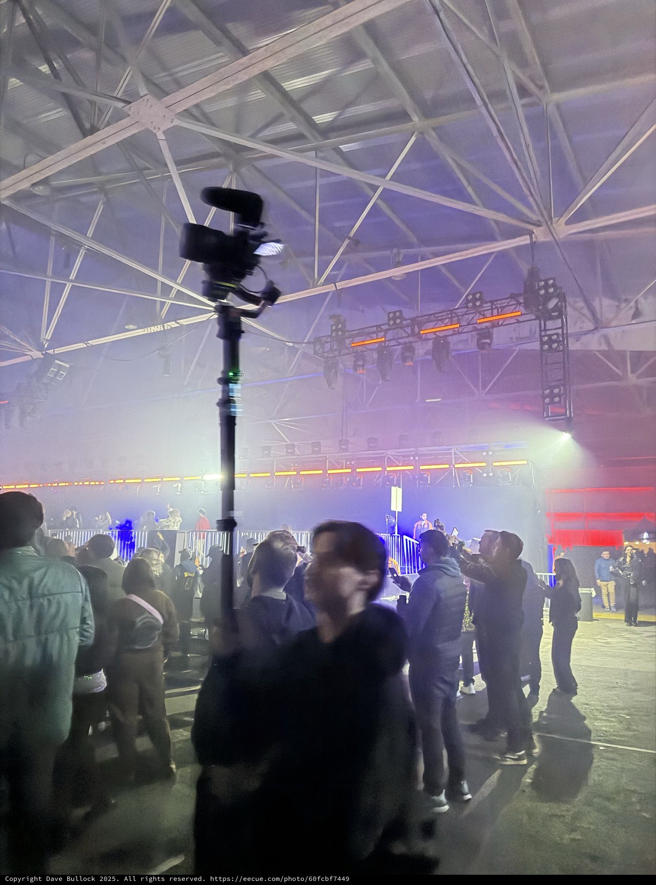 360-Degree Camera at Electronic Music Concert Event