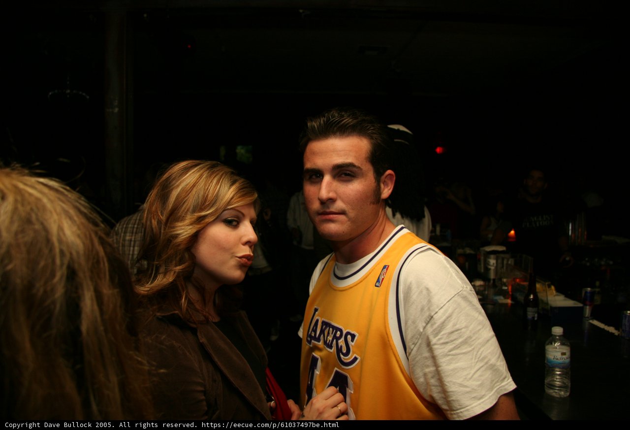 Lakers Fan Chatting at the Bar