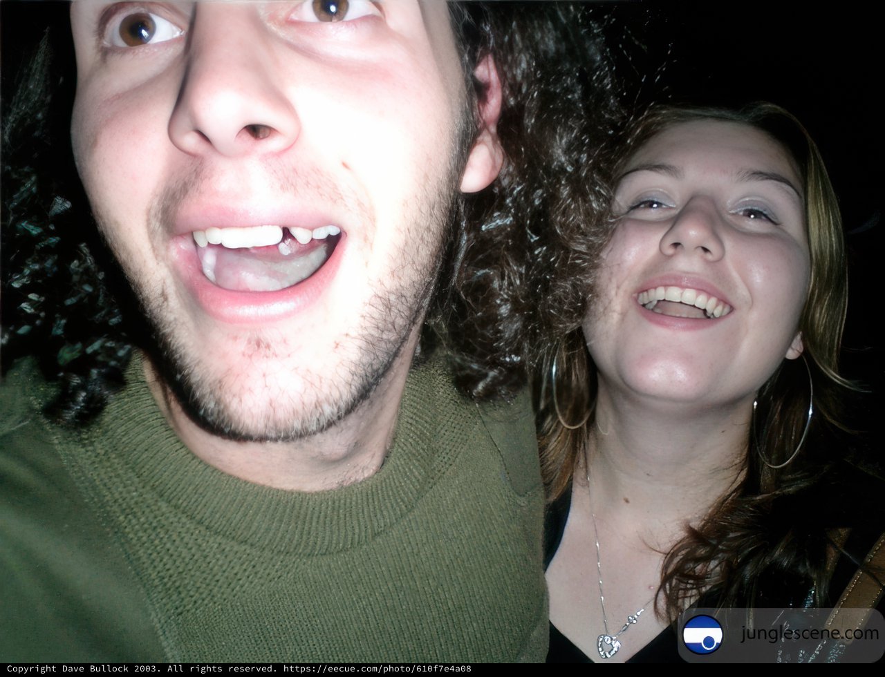 Selfie of a happy couple
