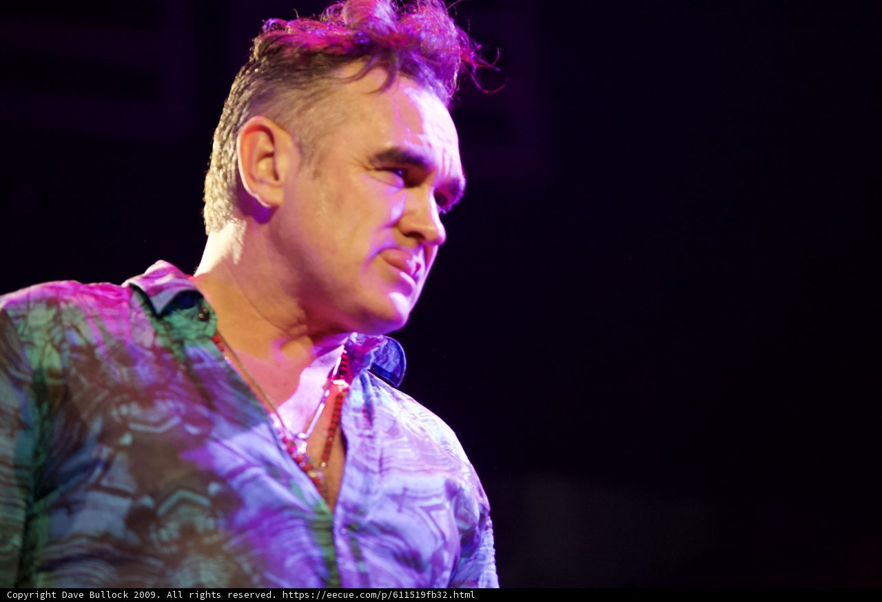 Morrissey Takes the Stage in a Vibrant Shirt