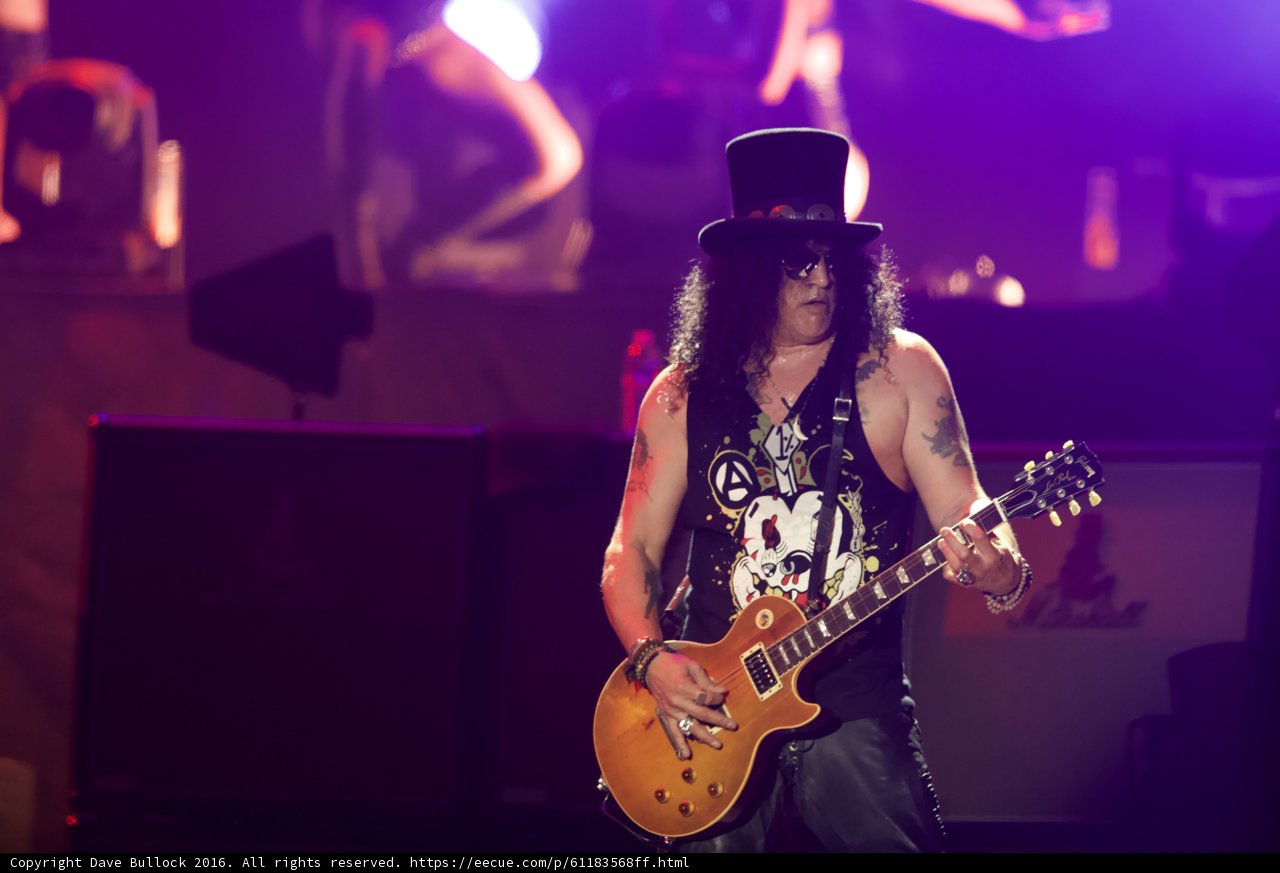Slash rocking out at Coachella 2016