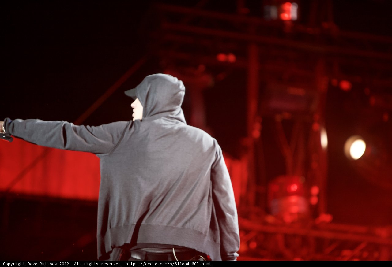 Eminem lights up the O2 Arena in London