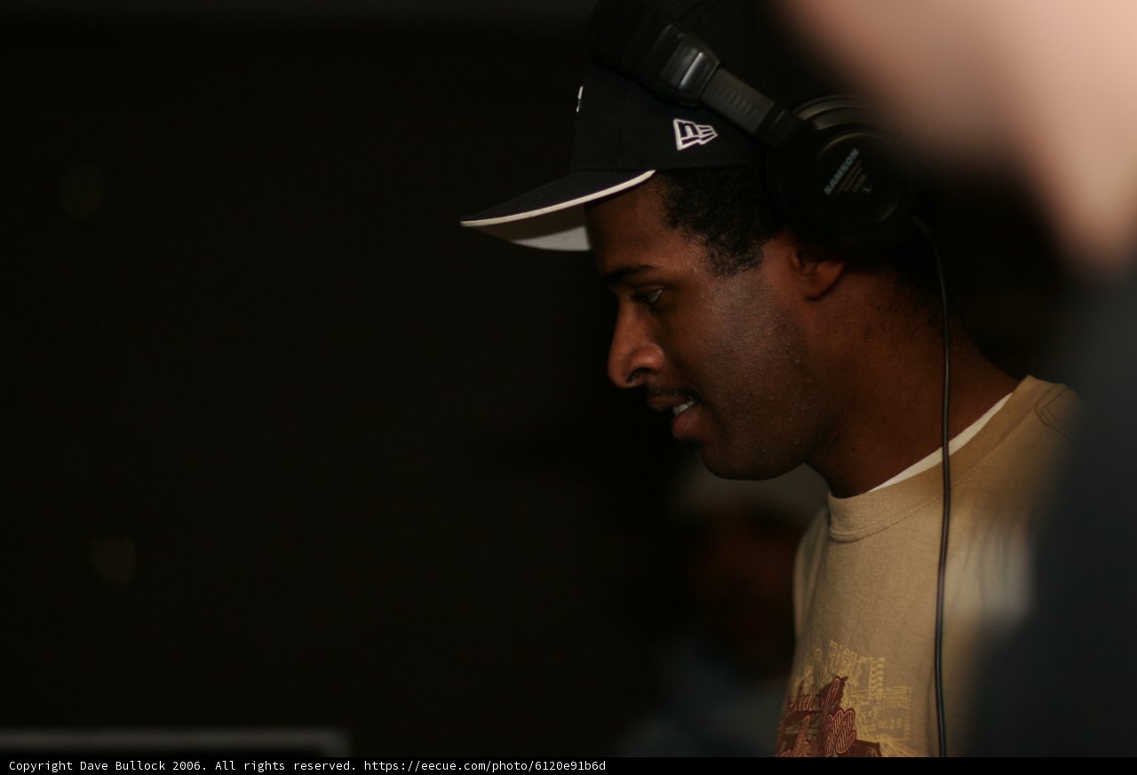Marcus Rocks the Headgear