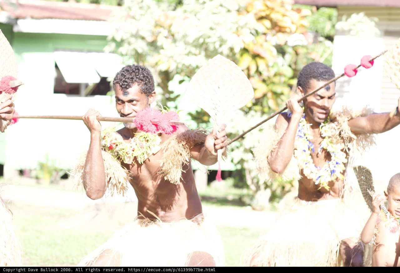 Traditional Dance at a Fijian Wedding