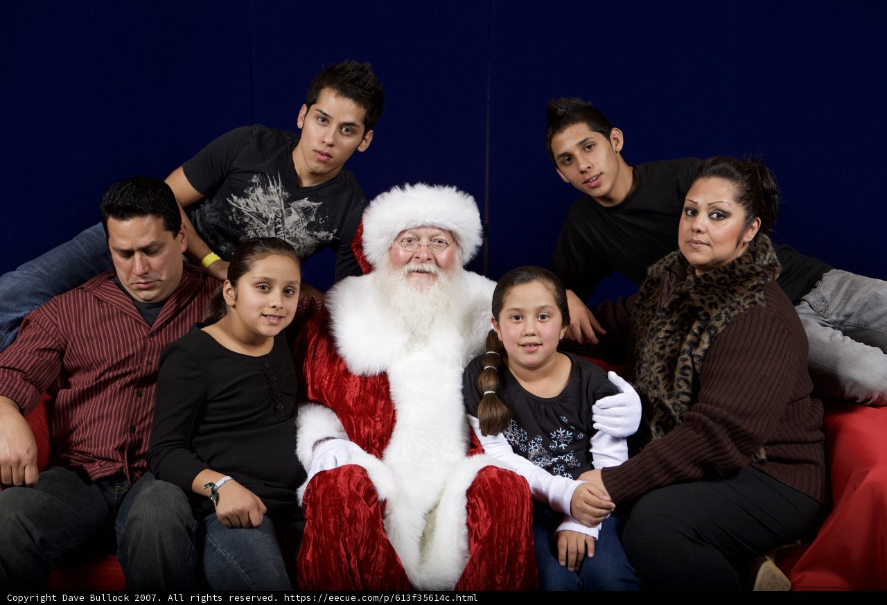 Family Cheer with Santa