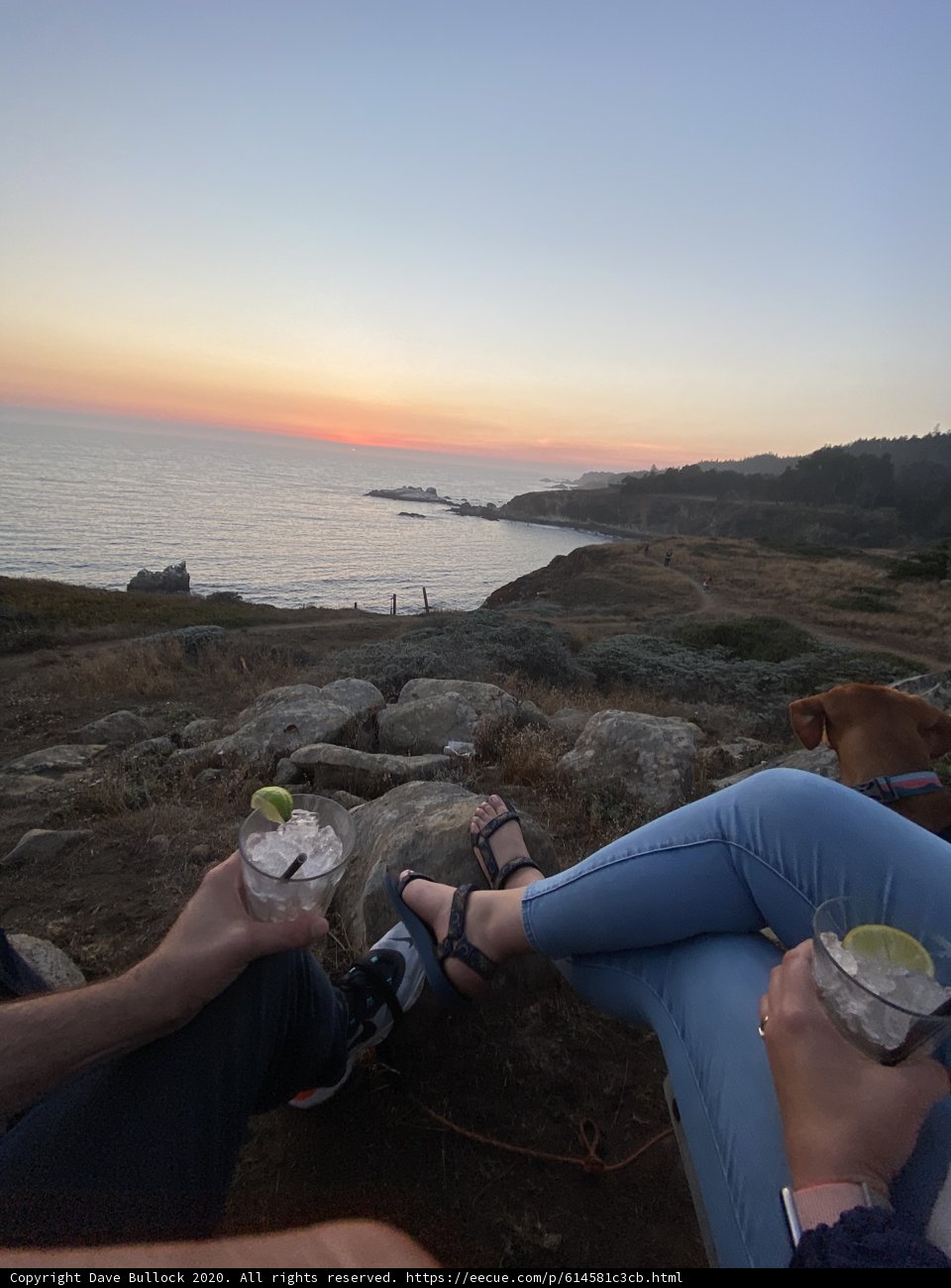 Overlooking the Sunset Sky