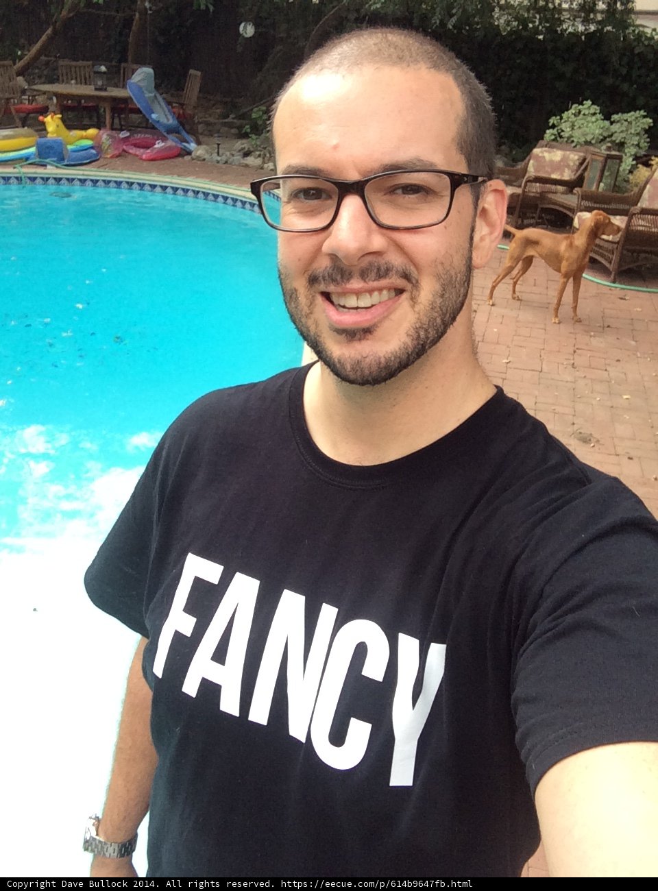 Stylish Dave by the Poolside