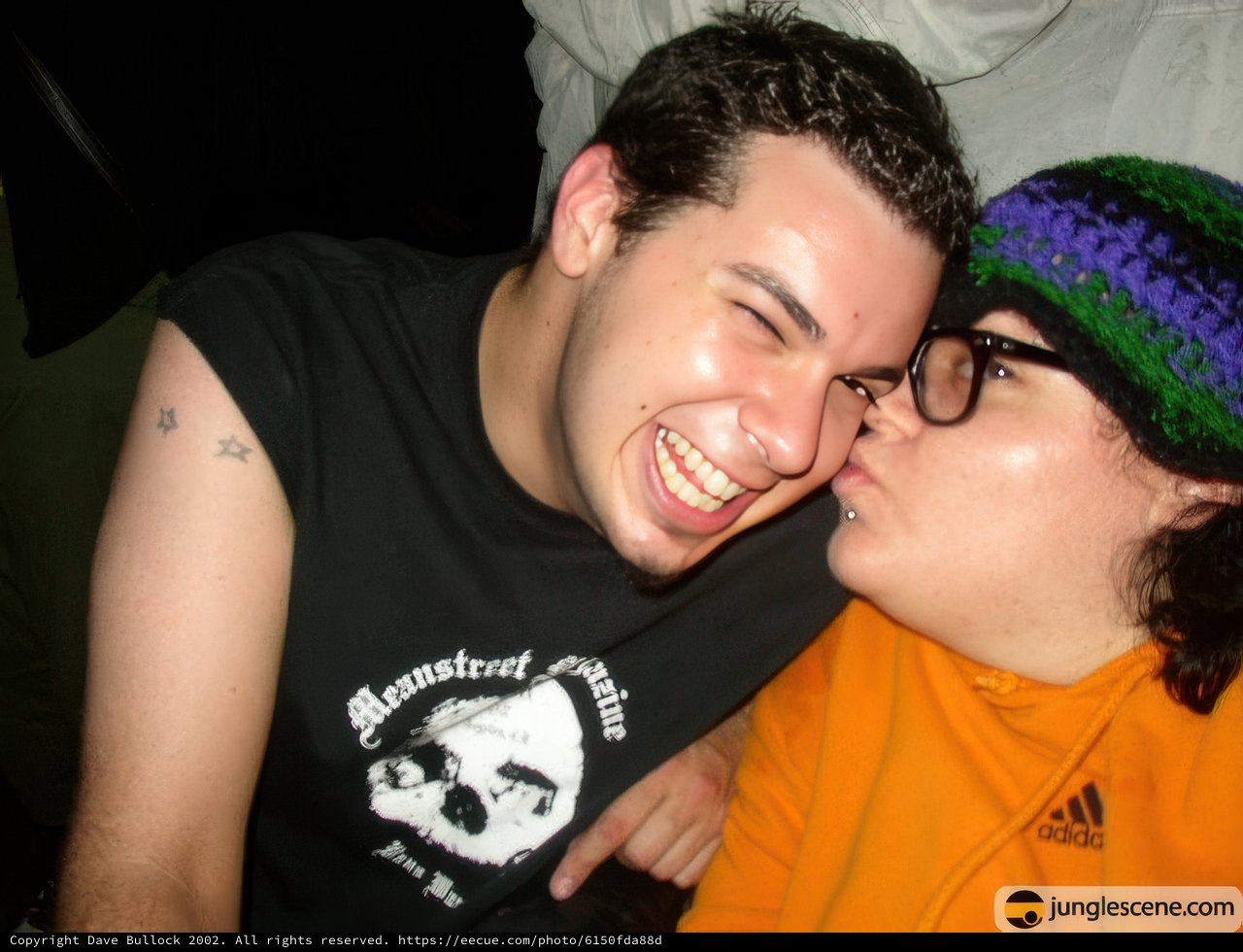 Romantic Kiss on the Couch