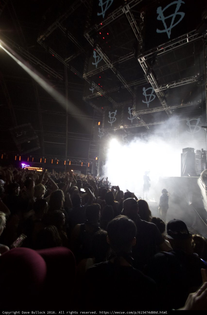 Smoke and Spotlights at the Rock Concert