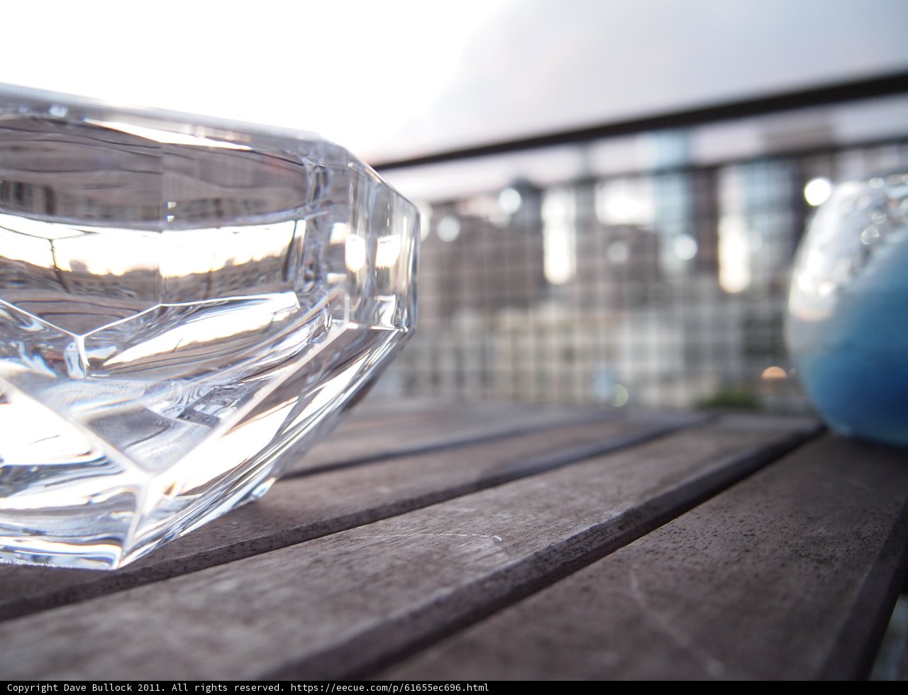 Cityscape in a Glass Vase