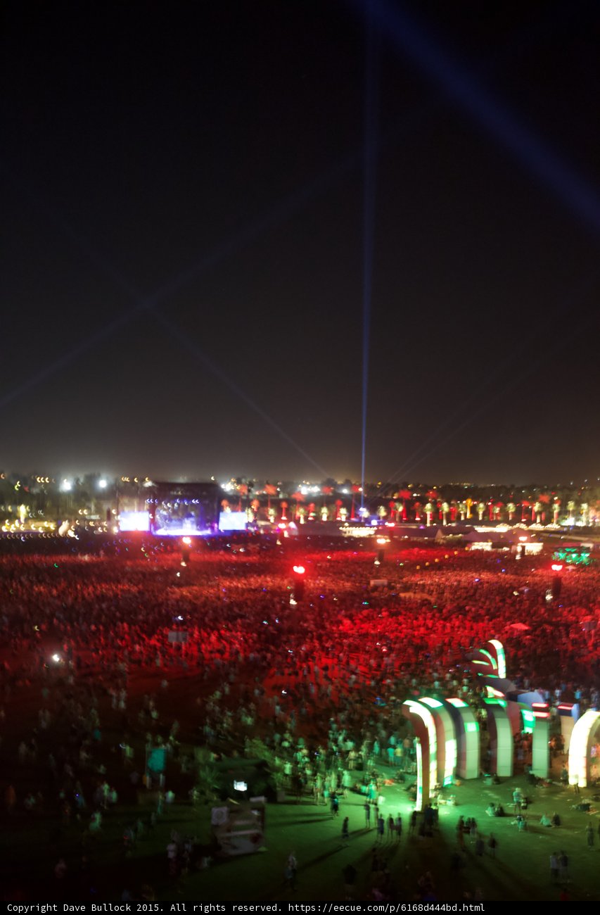Illuminated Crowd at Coachella