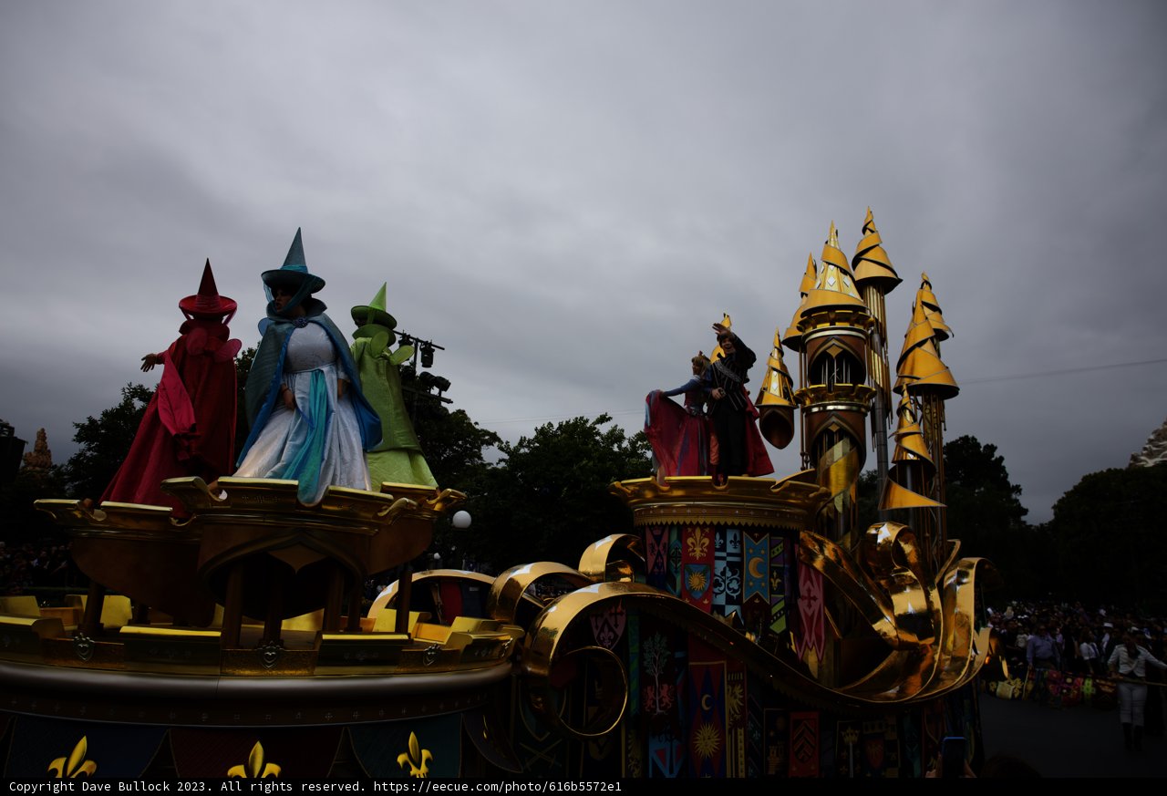 Magical Castle Float in Disneyland Parade