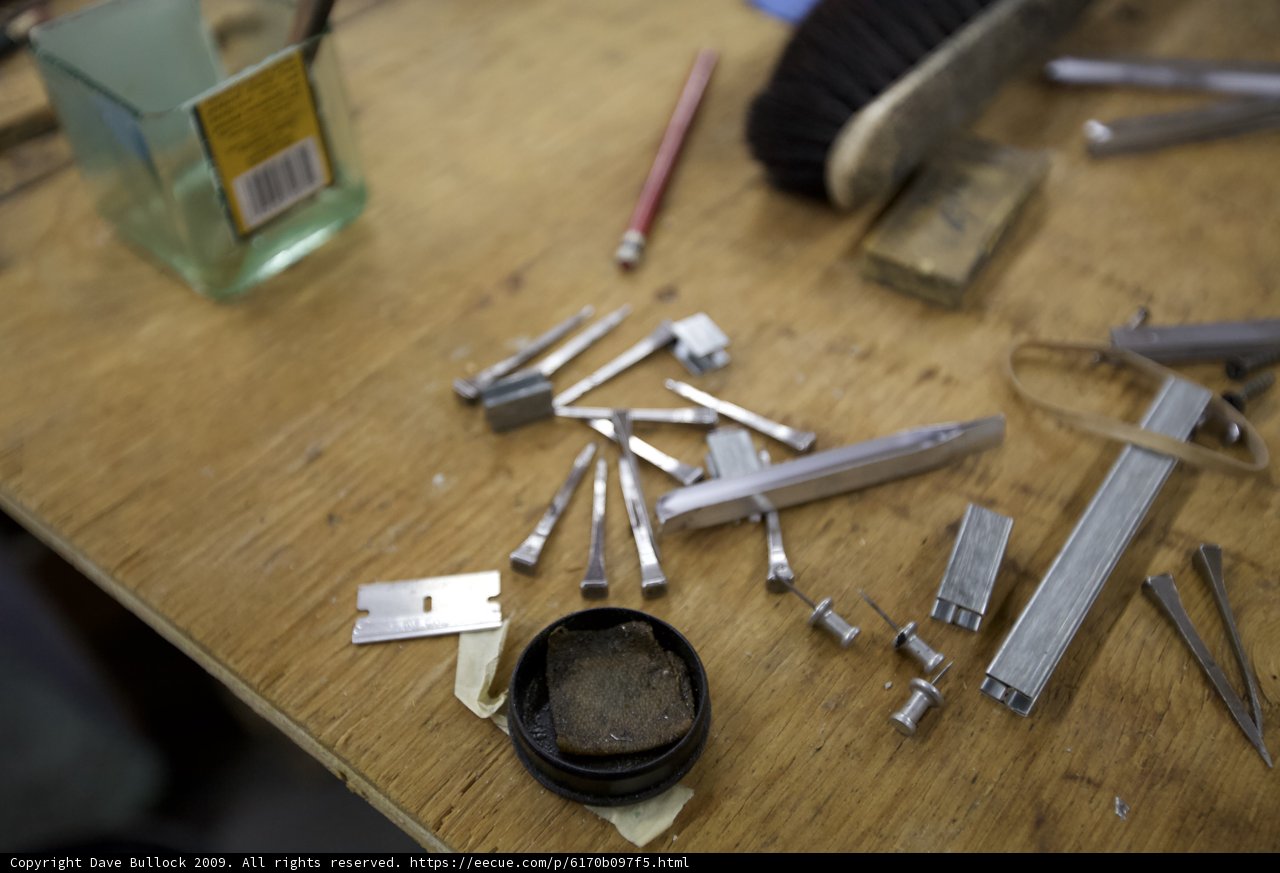 Woodworking Tools and Other Items on Table