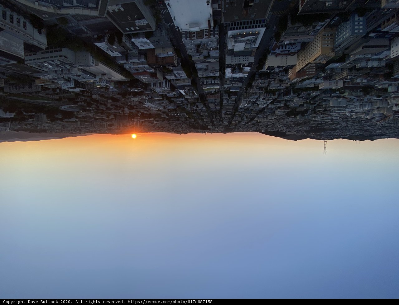 Sunset over the San Francisco Skyline