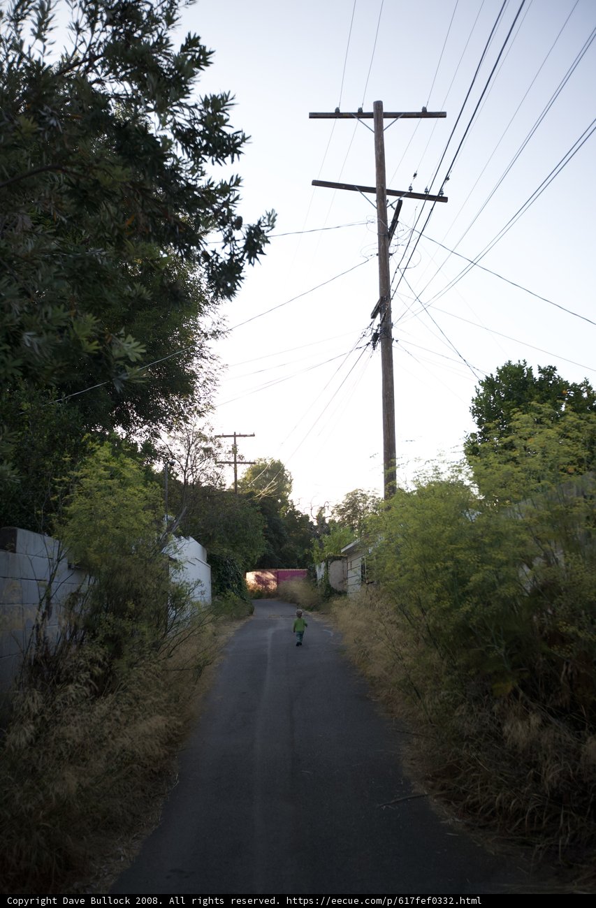 Skating through the narrow streets